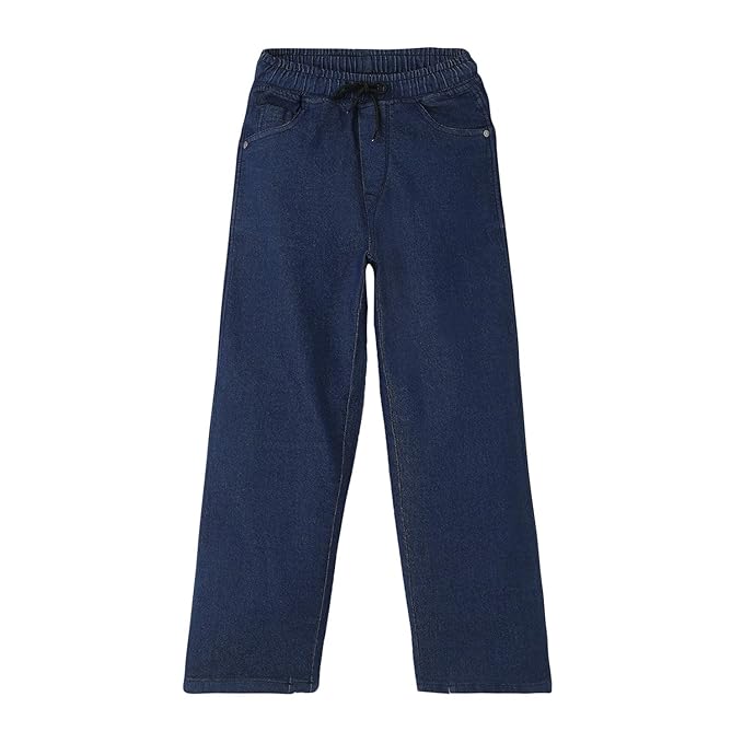 Urbano Juniors Boy's Loose Baggy Fit Washed Denim Jogger Jeans Stretchable